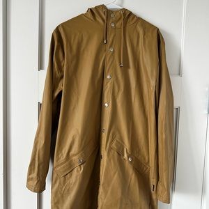 Rains long raincoat in tan